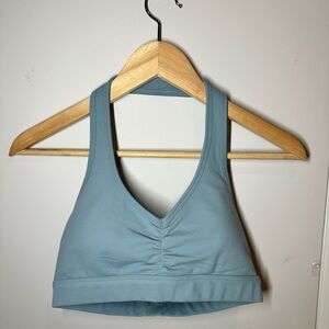 YOUNGLA Backless Blue Sports Bra